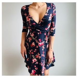 Floral Blue Dress